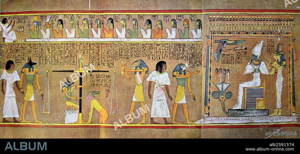 Scroll of Hunefer, Egyptian Book of the Dead.