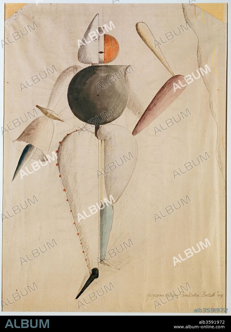 OSKAR SCHLEMMER. Costume design for the Triadic Ballet.