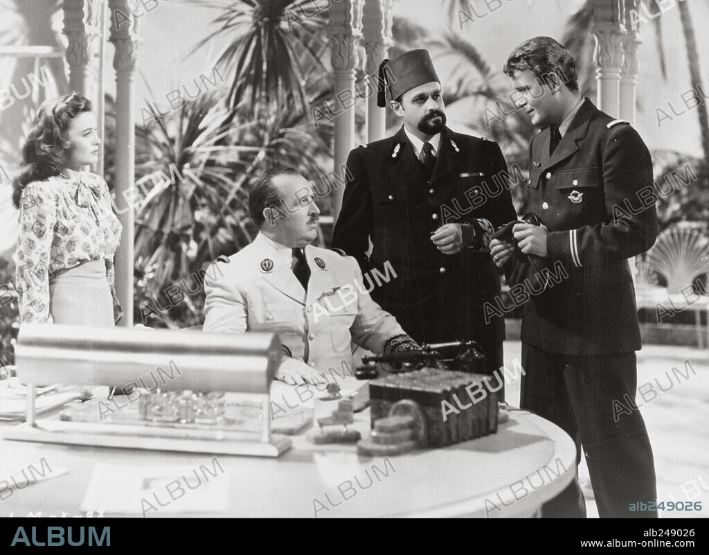 CHARLES DRAKE and DAN SEYMOUR in A NIGHT IN CASABLANCA, 1946, directed by ARCHIE MAYO. Copyright UNITED ARTISTS.