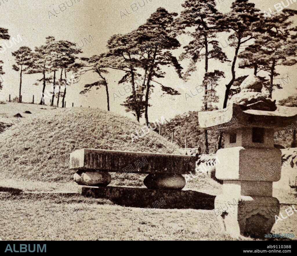 The Tomb of King Danjong (1441 - 1457) from the Joseon Dynasty (1392 - 1910 AD) located in Yeongwol county in Kangwon-do province. Danjong of Joseon was the sixth king of the Joseon Dynasty. He was forced to abdicate by his uncle, who became Sejo of Joseon, and exiled to Yeongwol County, where he was later put to death and his remains are buried.