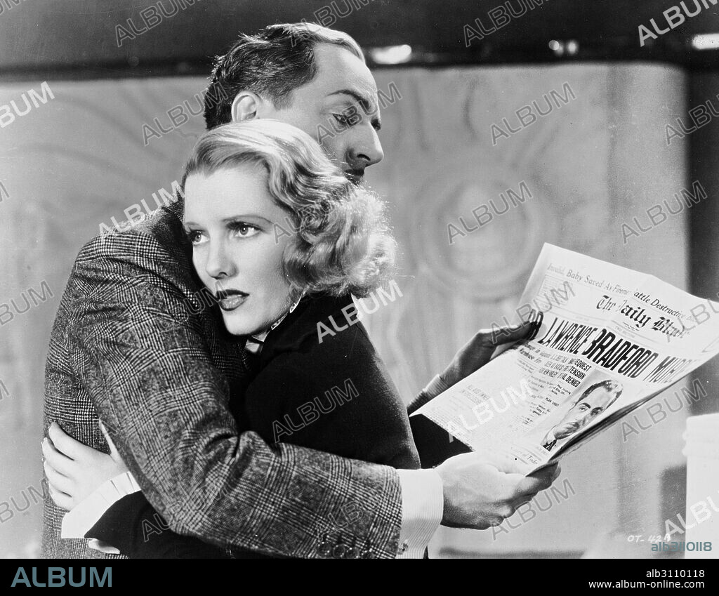 JEAN ARTHUR and WILLIAM POWELL in THE EX-MRS. BRADFORD, 1936, directed by STEPHEN ROBERTS. Copyright RKO.