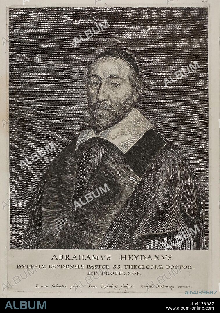 Abraham Heydan. Jonas Suyderhoef (Dutch, c. 1613-1686); after Joris van Schooten (Dutch, 1587-1651). Date: 1633-1686. Dimensions: 323 x 230 mm (plate); 337 x 248 mm (sheet). Engraving on ivory laid paper. Origin: Holland.