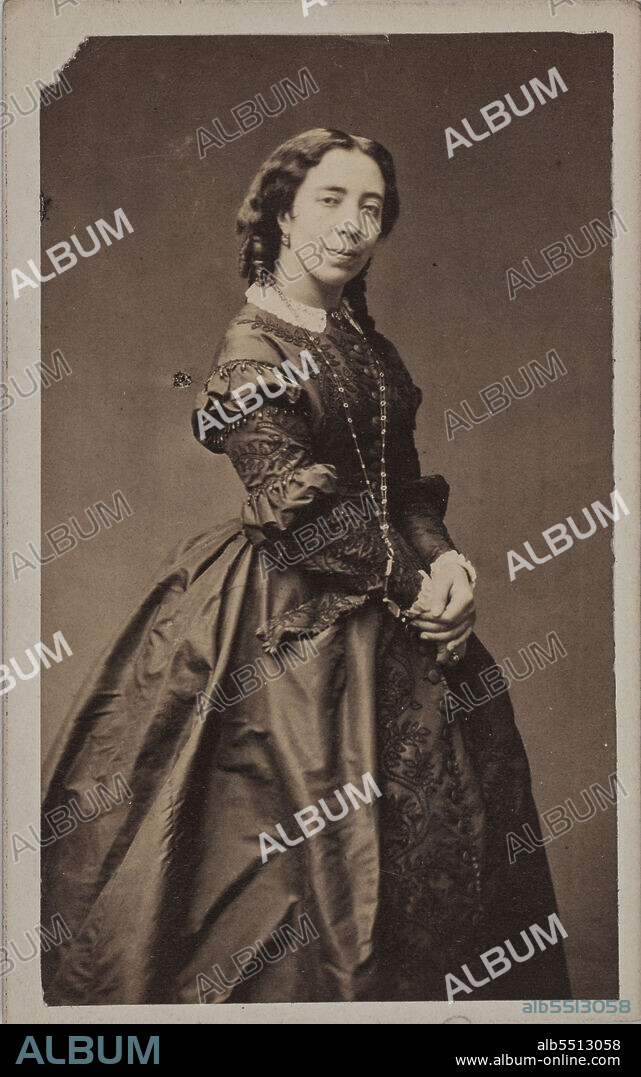 PIERRE PETIT. Portrait of the singer and composer Pauline Viardot (1821-1910).