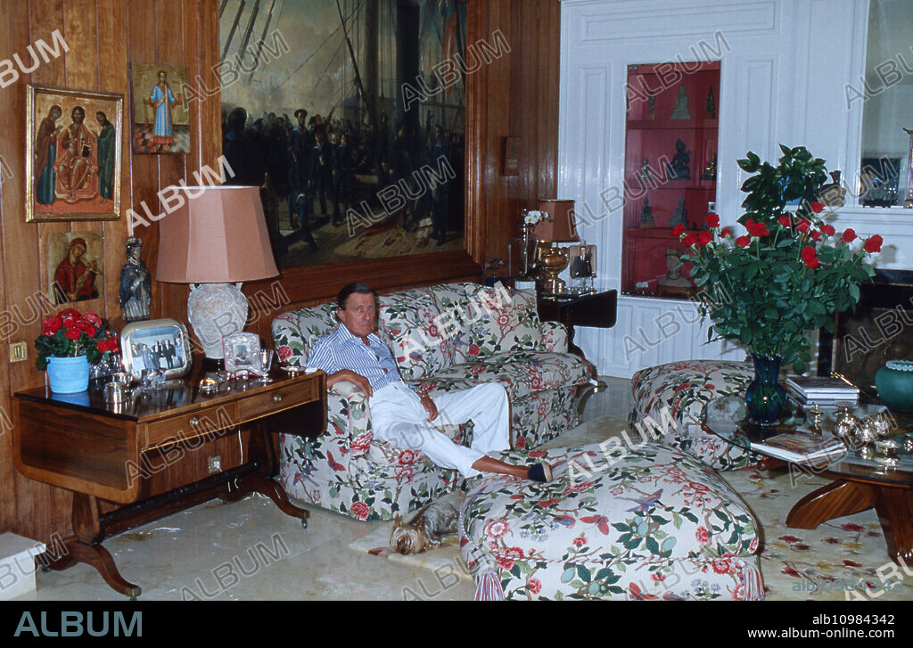 Baron Hans Heinrich Thyssen Bornemisza de Kaszon in Sant Feliu de Guixols, Spain 1998.