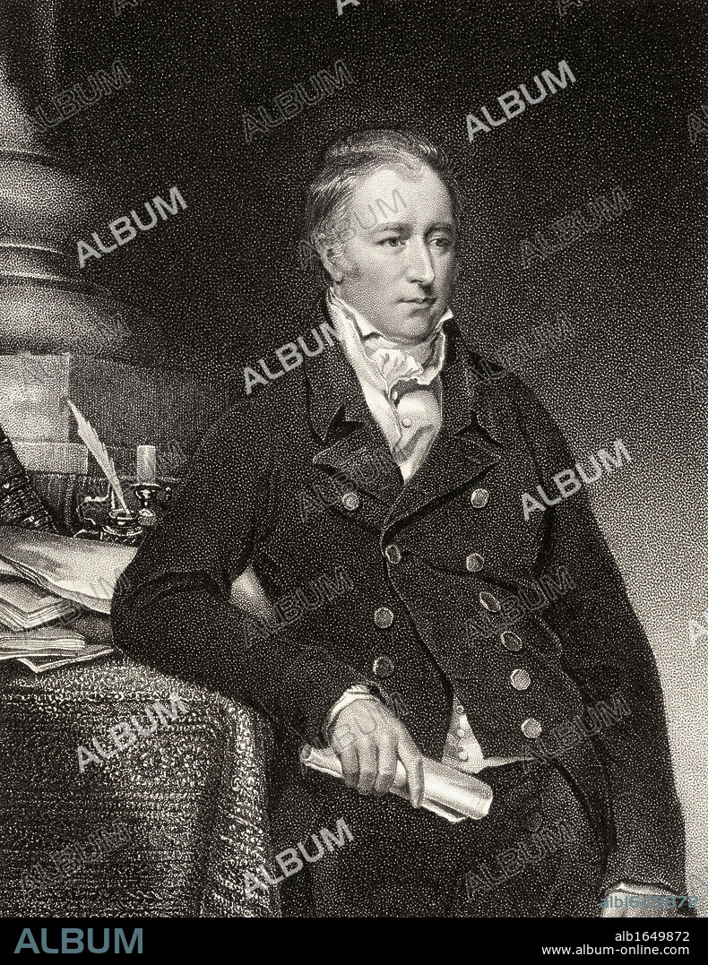 Henry Lascelles Viscount Lascelles 2nd Earl of Harewood 1767 to 1841 British politician Engraved by Page after Jackson From the book National Portrait Gallery volume II published c 1835.