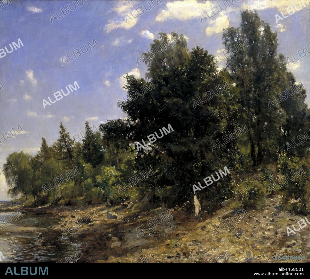 Hans Heyerdahl, The Height of Summer, High Summer, painting, oil on canvas, Height, 93 cm (36.6 inches), Width, 110 cm (43.3 inches), Signature, Heyerdahl.