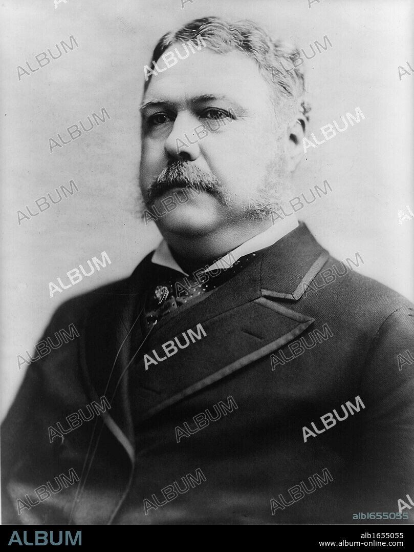 Chester Alan Arthur (1829-1886) 21st President of the United States of America 1881-1885.  Vice-President under President Garfield on whose assassination he succeeded to office. Arthur in 1882.