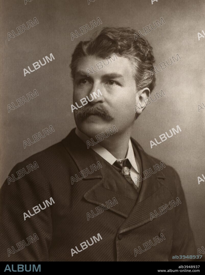 Henry Gartside Neville, British actor, 1884. A photograph from The Theatre, A Monthly Review, Volume IV, July to December, 1884, edited by Clement Scott, David Bogue, London, 1884.