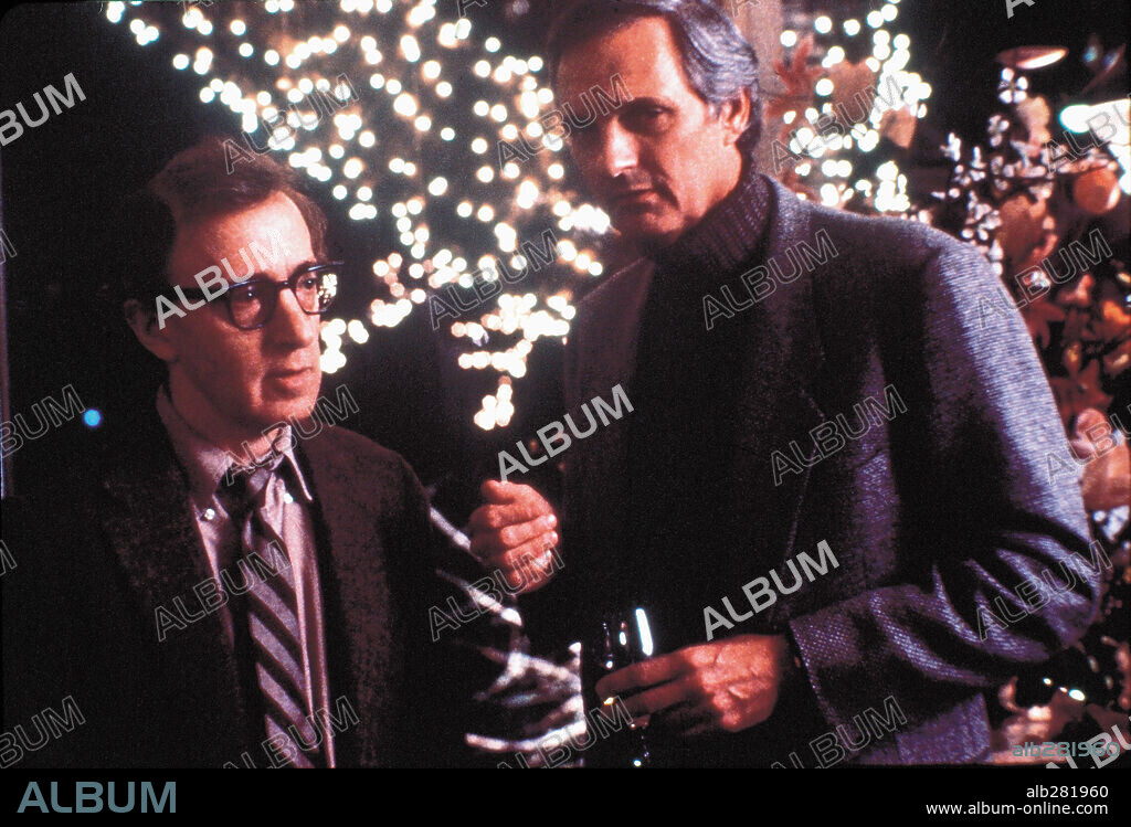 ALAN ALDA and WOODY ALLEN in CRIMES AND MISDEMEANORS, 1989, directed by WOODY ALLEN. Copyright ORION PICTURES.