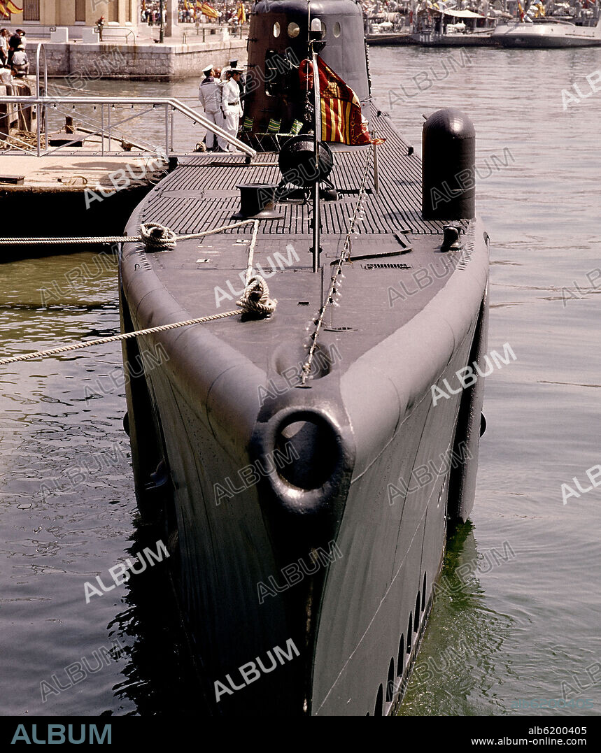 PROA DE SUBMARINO S 31 AC REYES - II SEMANA NAVAL DE SANTANDER JULIO 1968.