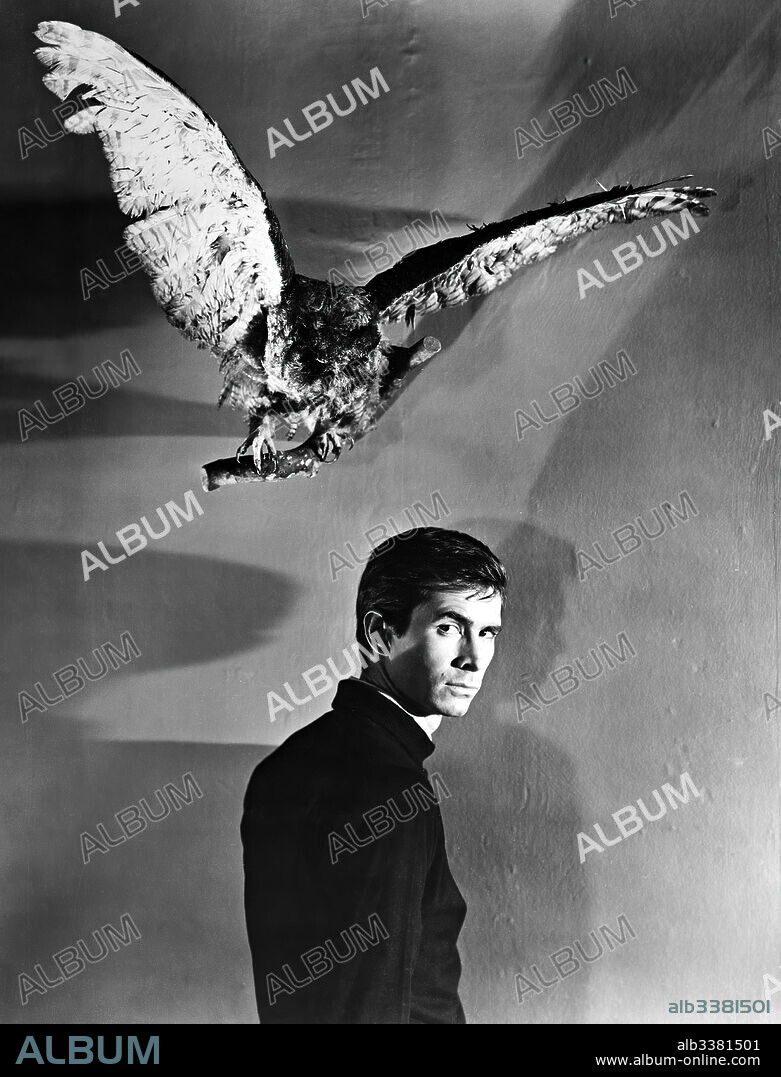 ANTHONY PERKINS en PSICOSIS, 1960 (PSYCHO), dirigida por ALFRED HITCHCOCK. Copyright SHAMLEY PRODUCTIONS.
