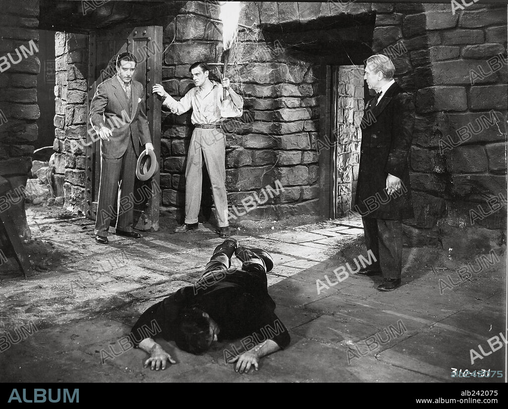 COLIN CLIVE, EDWARD VAN SLOAN and JOHN BOLES in FRANKENSTEIN: FRANKENSTEIN, 1931 (FRANKENSTEIN), directed by JAMES WHALE. Copyright UNIVERSAL PICTURES.