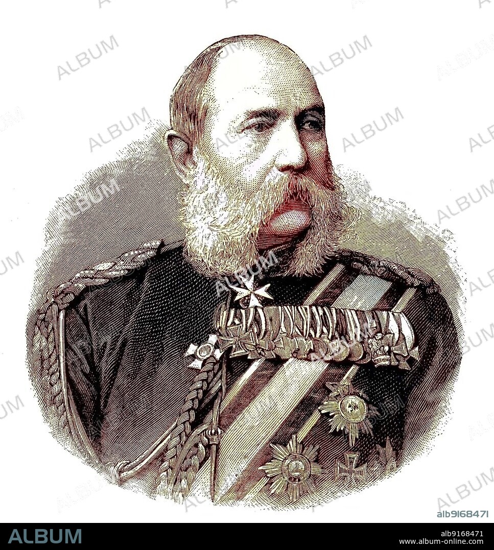 Ewald Christian Leopold von Kleist, 25 March 1824, 29 December 1910, was a Prussian officer, last General of the Infantry, Germany, Historical, digital reproduction of an original 19th century document