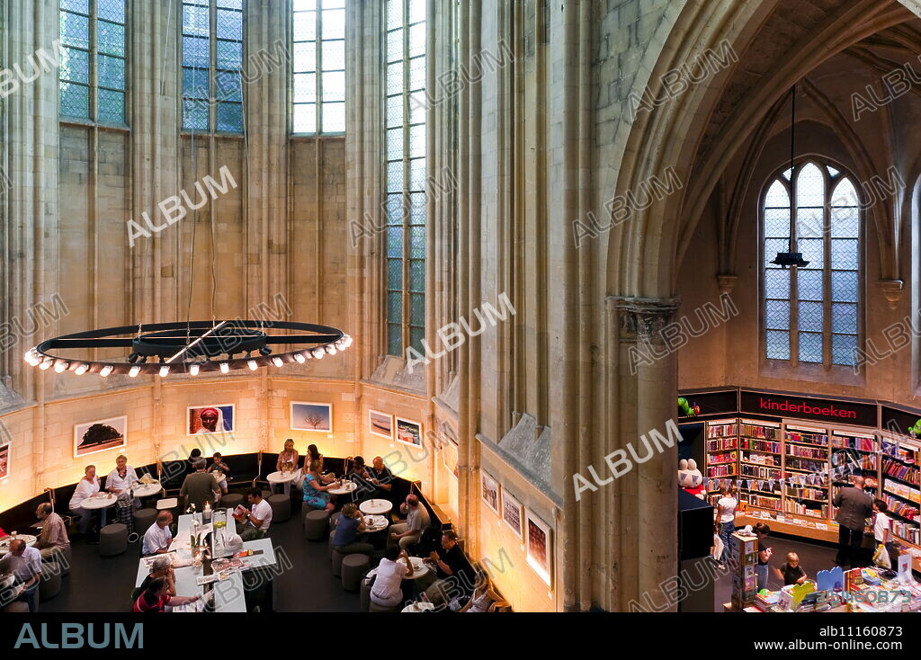 Selexyz Dominicanen Bookstore inside the Dominicanenkerk (Dominican Church), Maastricht, Limburg, The Netherlands, Europe.