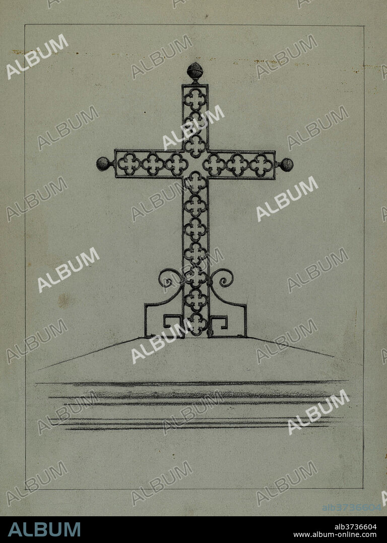 ARELIA ARBO. Cross. Dated: c. 1937. Dimensions: overall: 32.3 x 23.7 cm (12 11/16 x 9 5/16 in.). Medium: graphite on paper.