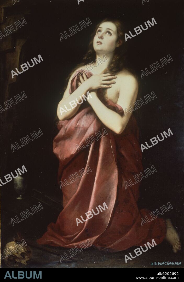 BARTOLOMÉ ESTEBAN MURILLO. LA MAGDALENA PENITENTE - SIGLO XVII - BARROCO ESPAÑOL.