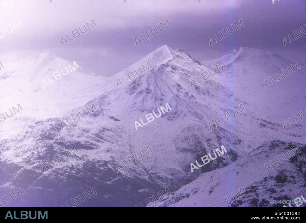 Peaks of the Mamore Forest, from Coire Guibhsachan, Inverness-shire, Scotland, 20th century. The Mamores are a group of mountains in the Lochaber area of the Grampian Mountains in the Scottish Highlands, popular with hillwalkers.