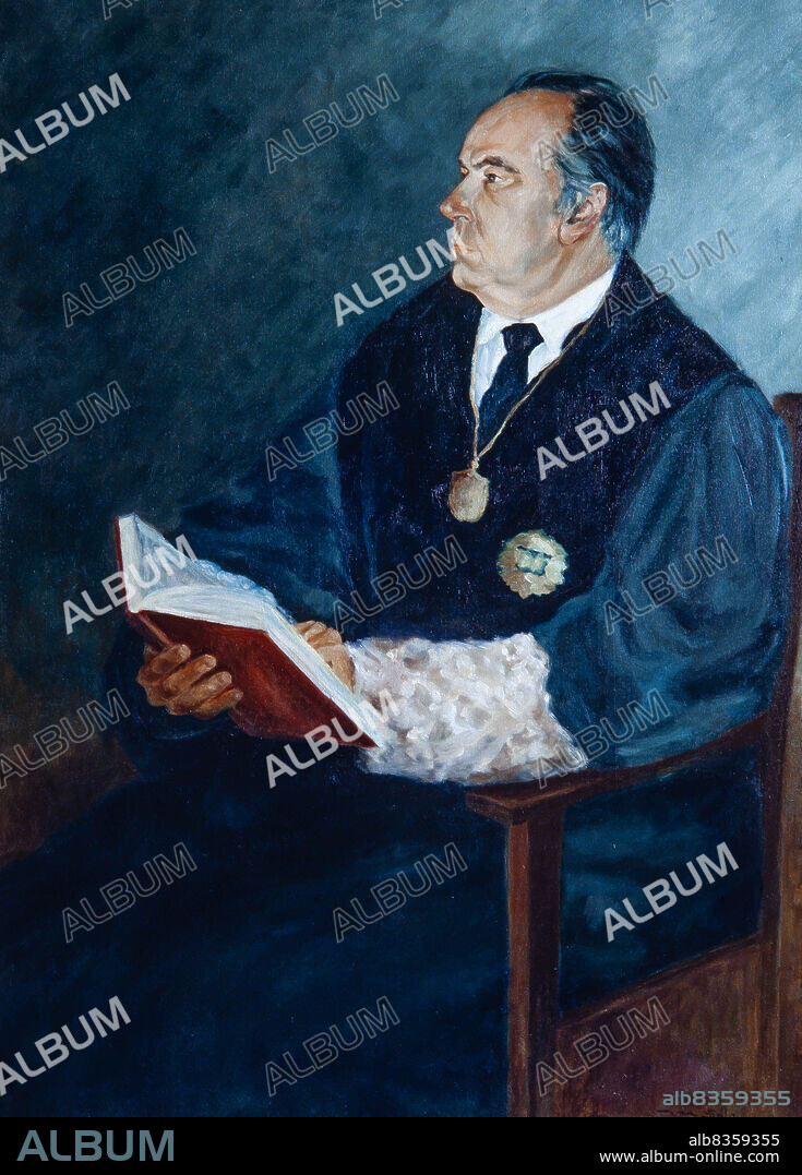 Montserrat Sala Albareda / 'Retrato de José Juan Pintó Ruiz', 1983. Ilustre Colegio de la Abogacía de Barcelona.