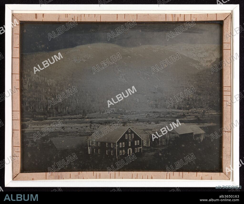 [View in New Hampshire]. Artist: Samuel Bemis (American, 1789-1881). Dimensions: Image: 5 3/4 × 7 7/8 in. (14.6 × 20 cm)
Frame: 9 5/16 × 11 7/16 in. (23.6 × 29 cm). Date: 1840-41.