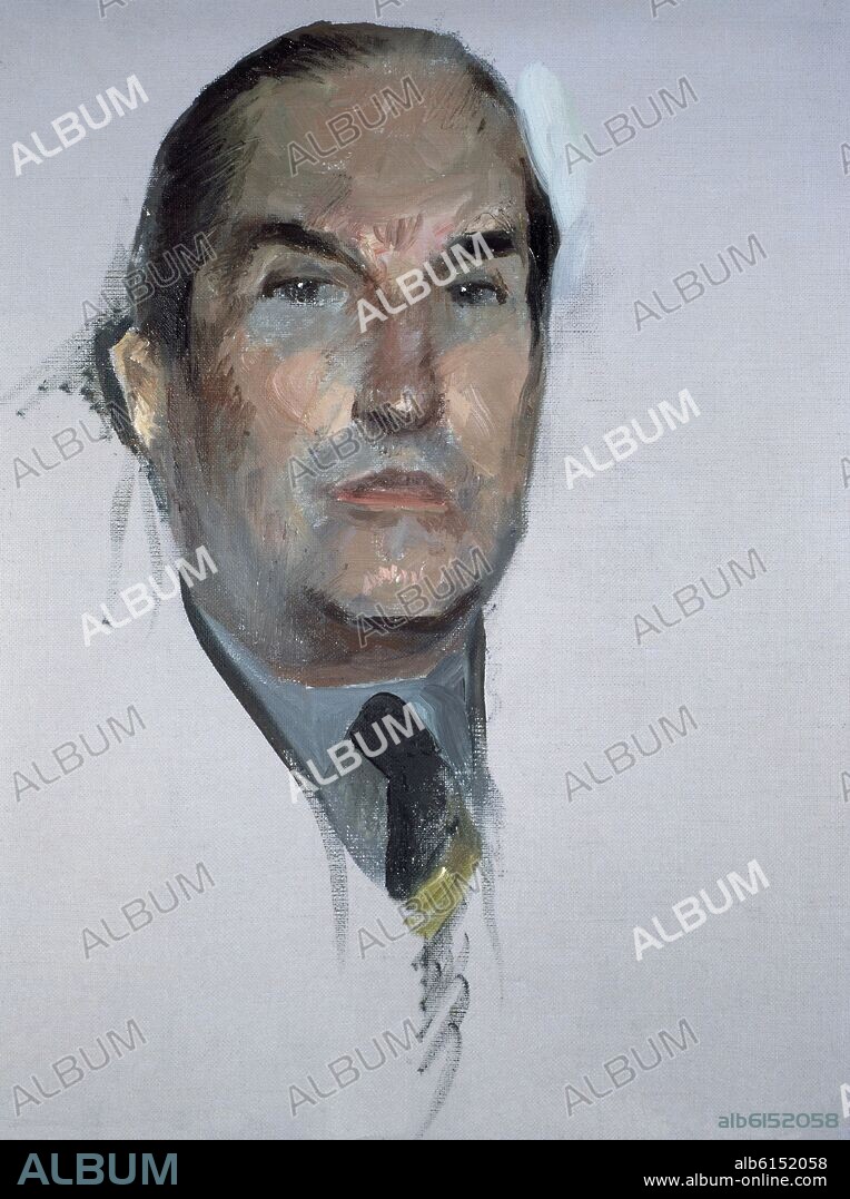 PEDRO GROSS. TOMAS BORRAS Y BERMEJO (1891/1976) RETRATADO EN 1957.