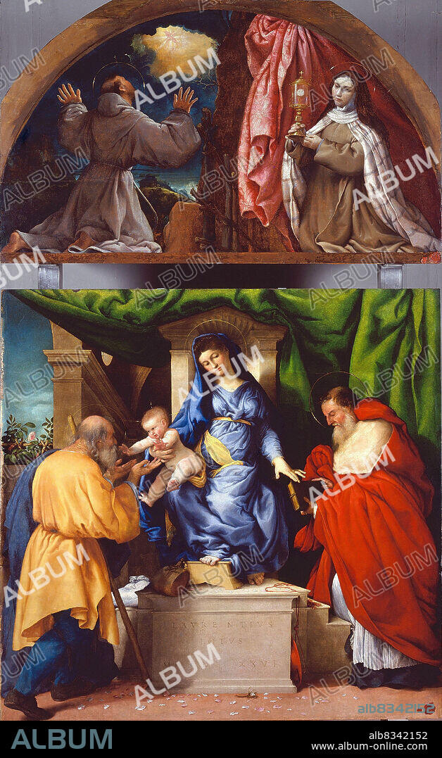 LORENZO LOTTO. Madonna delle rose (Madonna of the Roses).