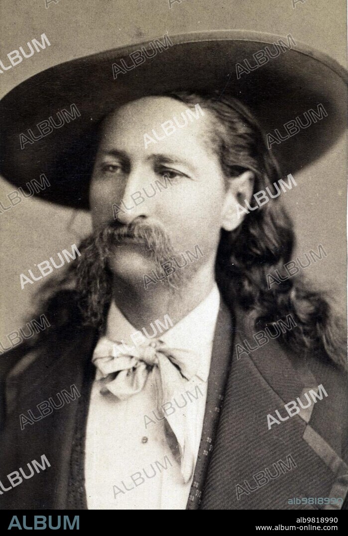 James Butler, Wild Bill, Hickok (27 May 1837) (2 August 1876) was an American western hero or gunslinger, soldier and lawman, Historical, digitally restored reproduction from a 19th-century original, Hickok (May 27) (1837) (August 2) (1876) was an American western hero or gunslinger, soldier and lawman, Historical, digitally restored reproduction from a 19th-century original