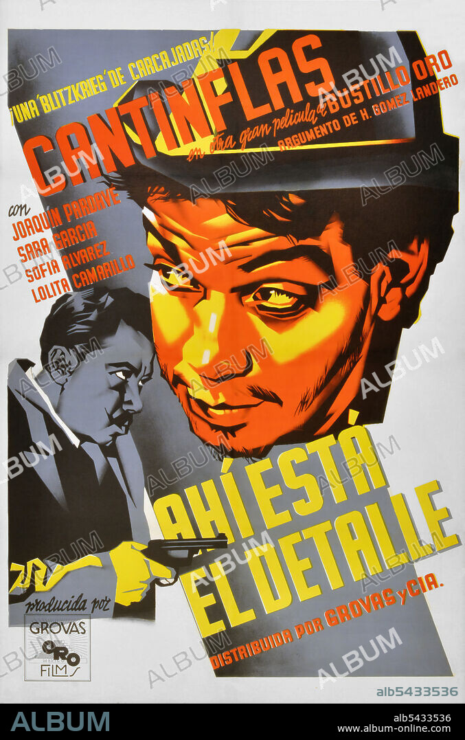 CANTINFLAS en AHÍ ESTÁ EL DETALLE, 1940, dirigida por JUAN BUSTILLO ORO. Copyright BUSTILLO ORO.