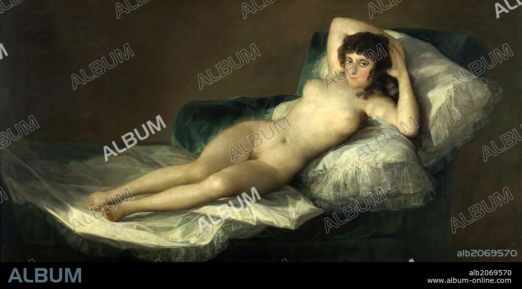 Francisco de Goya y Lucientes / 'The Nude Maja', 1795-1800, Spanish School, Oil on canvas, 98 cm x 191 cm, P00742.