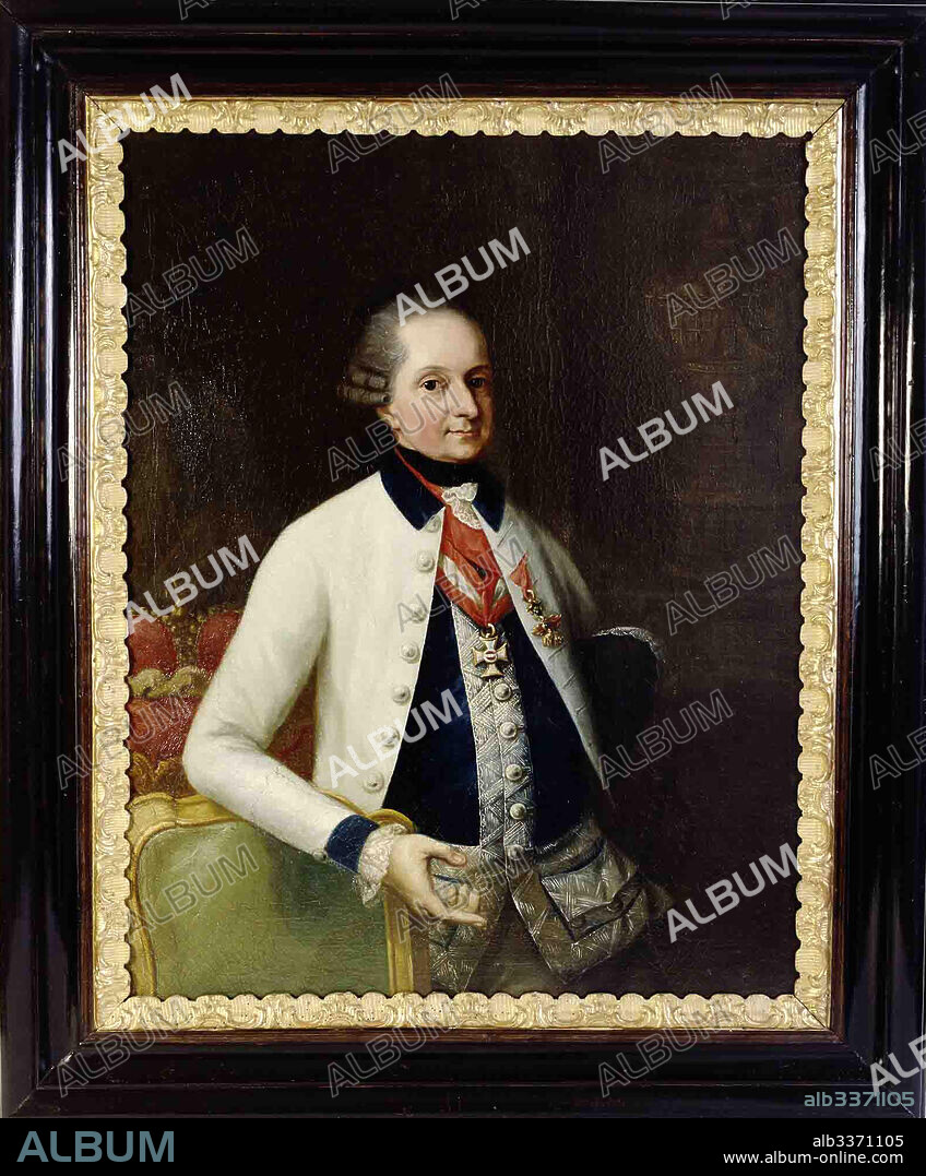 MARTIN KNOLLER. Nikolaus I, Prince Esterházy (1714-1790) in the uniform of his Hungarian Infantry Regiment No. 33.