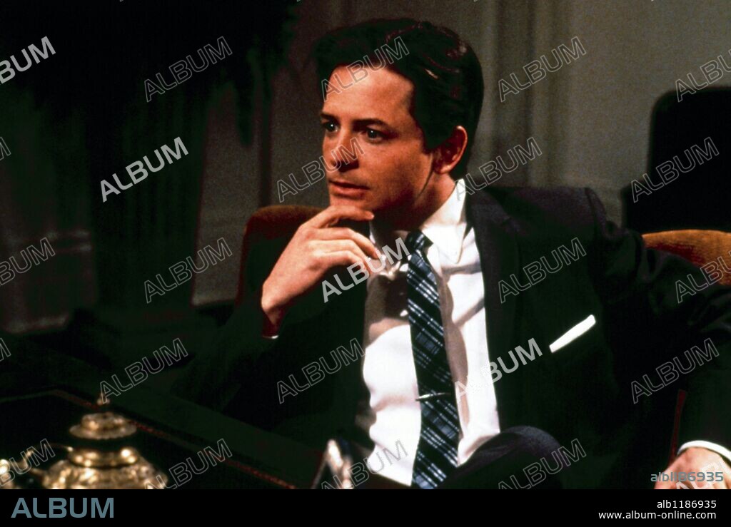 MICHAEL J. FOX in DON'T DRINK THE WATER, 1994, directed by WOODY ALLEN. Copyright BUENA VISTA HOME VIEDO.