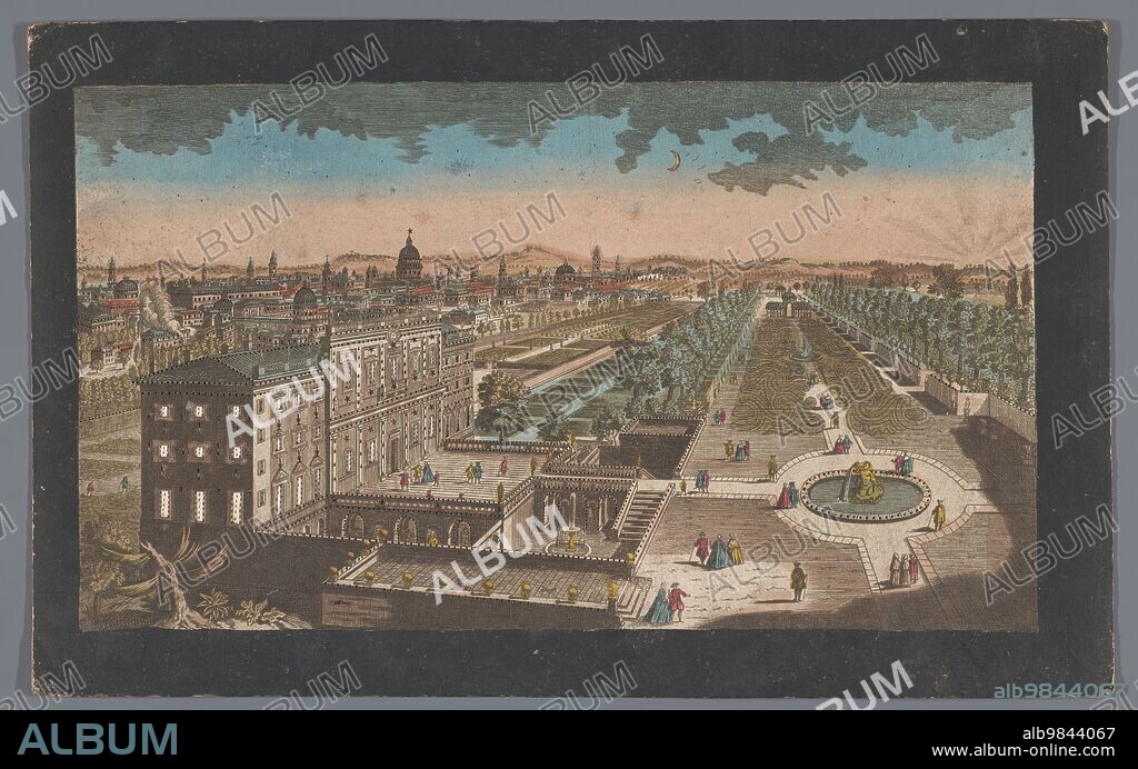 ANON. View of the Villa Boncompagni Ludovisi in Rome, 1700-1799.