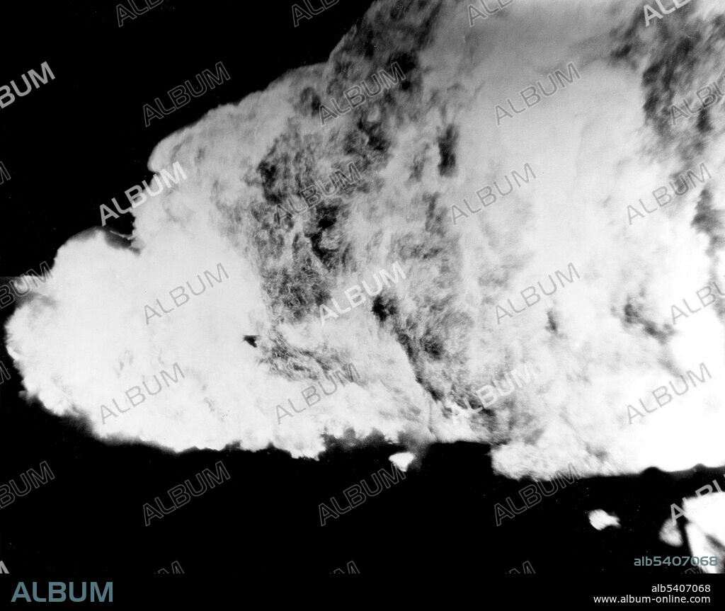 WWII, Burning Kamikaze Plane, 1945