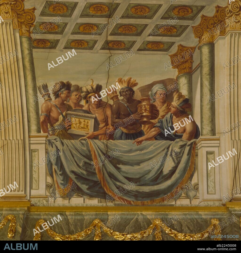 PERE PAU MONTAÑA I PLACETA. Pere Pau Montanyà. Pinturas del Palacio Bofarull, 1788.