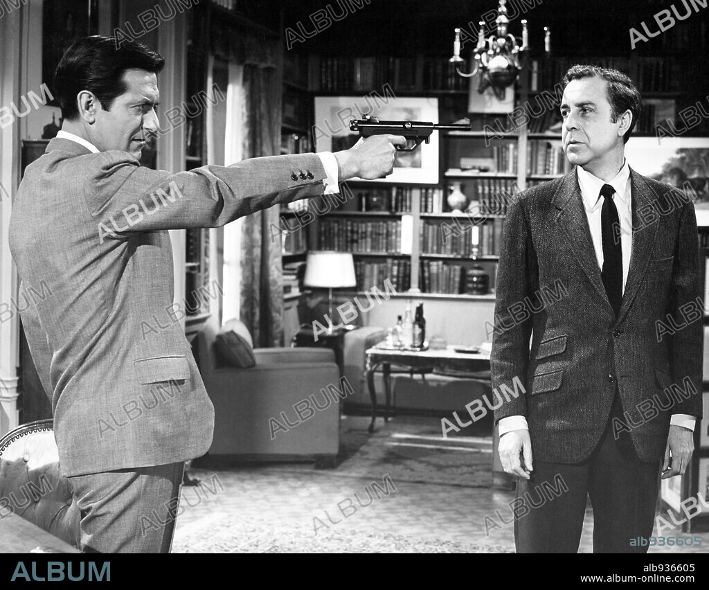 ALBERTO CLOSAS and FERNANDO REY in EL DIABLO TAMBIEN LLORA, 1965. Copyright APOLO FILMS-ARTURO GONZALEZ.