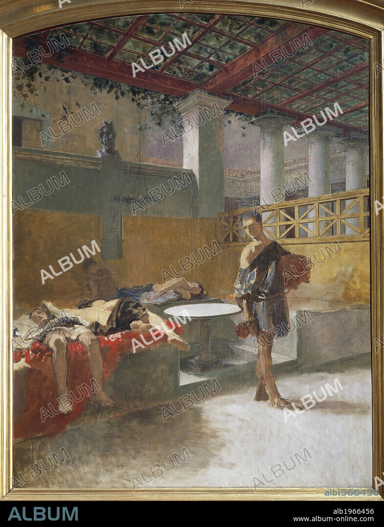 The Triclinium after the Orgy, about 1860, by Domenico Morelli (1826-1901), oil on canvas.