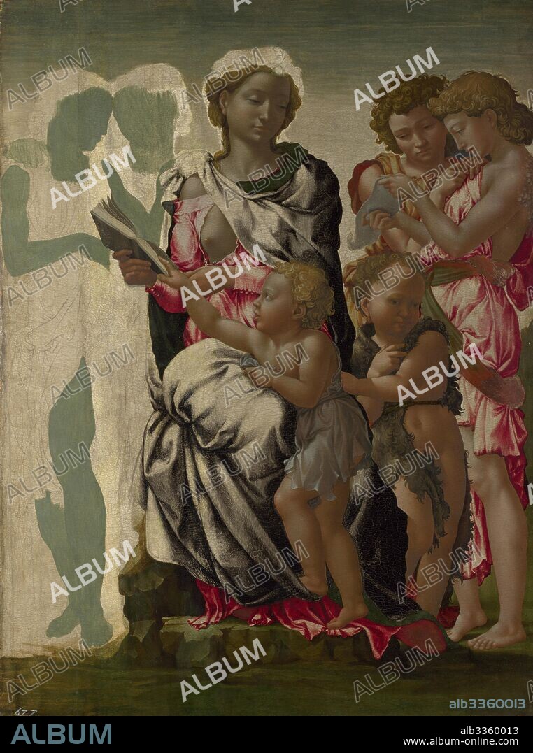 MIGUEL ANGEL. The Virgin and Child with Saint John and Angels (The Manchester Madonna).