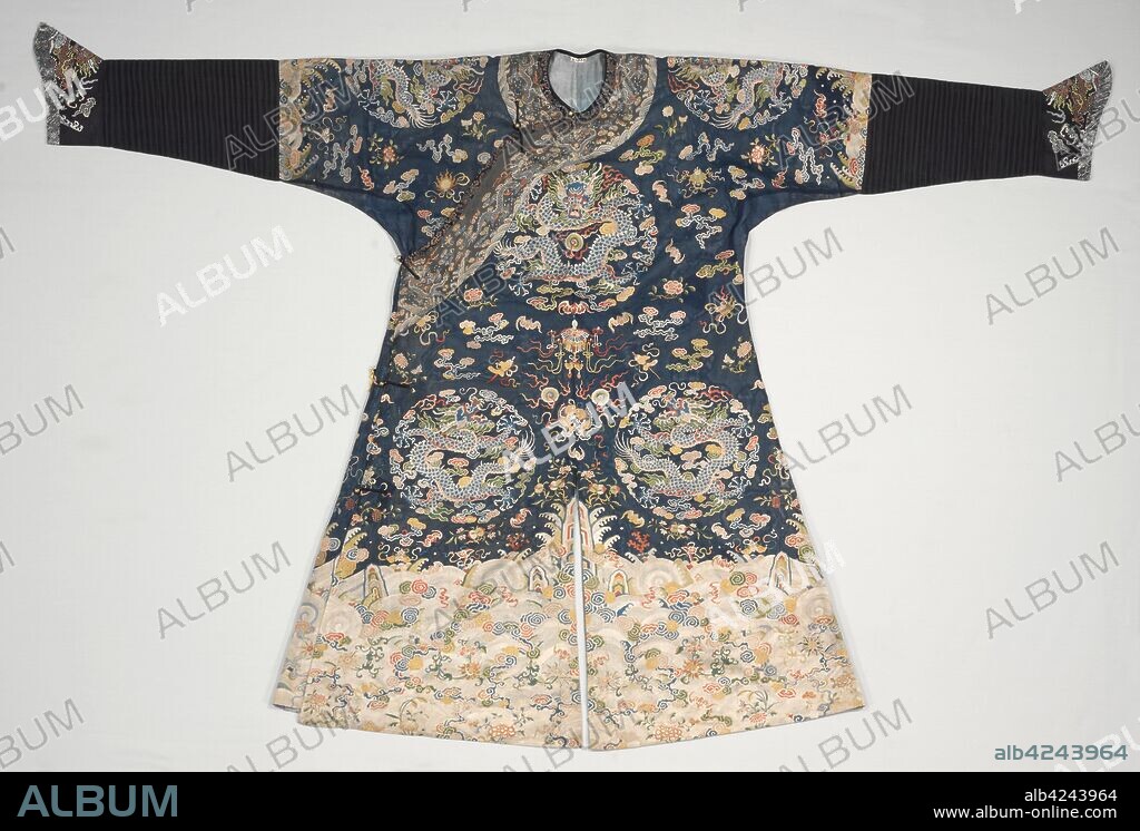 Mandarin Robe, late 1700s to early 1800s. China, 18th-19th century. Gauze weave, silk; embroidery; overall: 133.4 x 208.3 cm (52 1/2 x 82 in.).