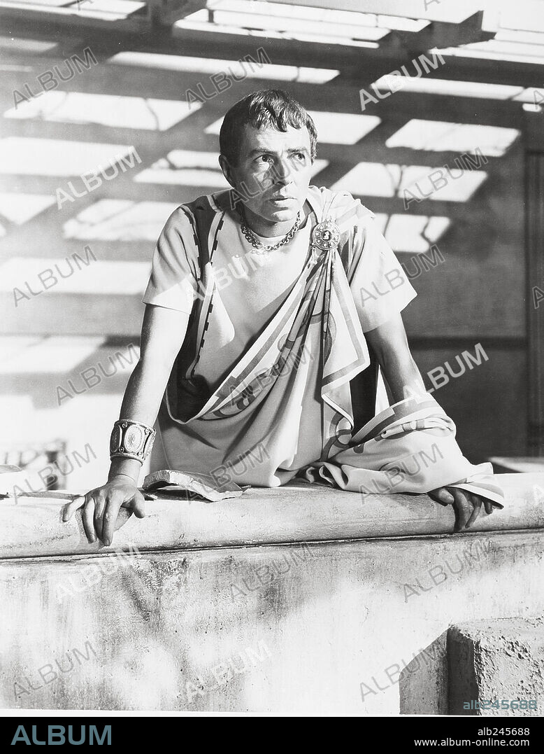 JAMES MASON in JULIUS CAESAR, 1953, directed by JOSEPH L. MANKIEWICZ. Copyright M.G.M.