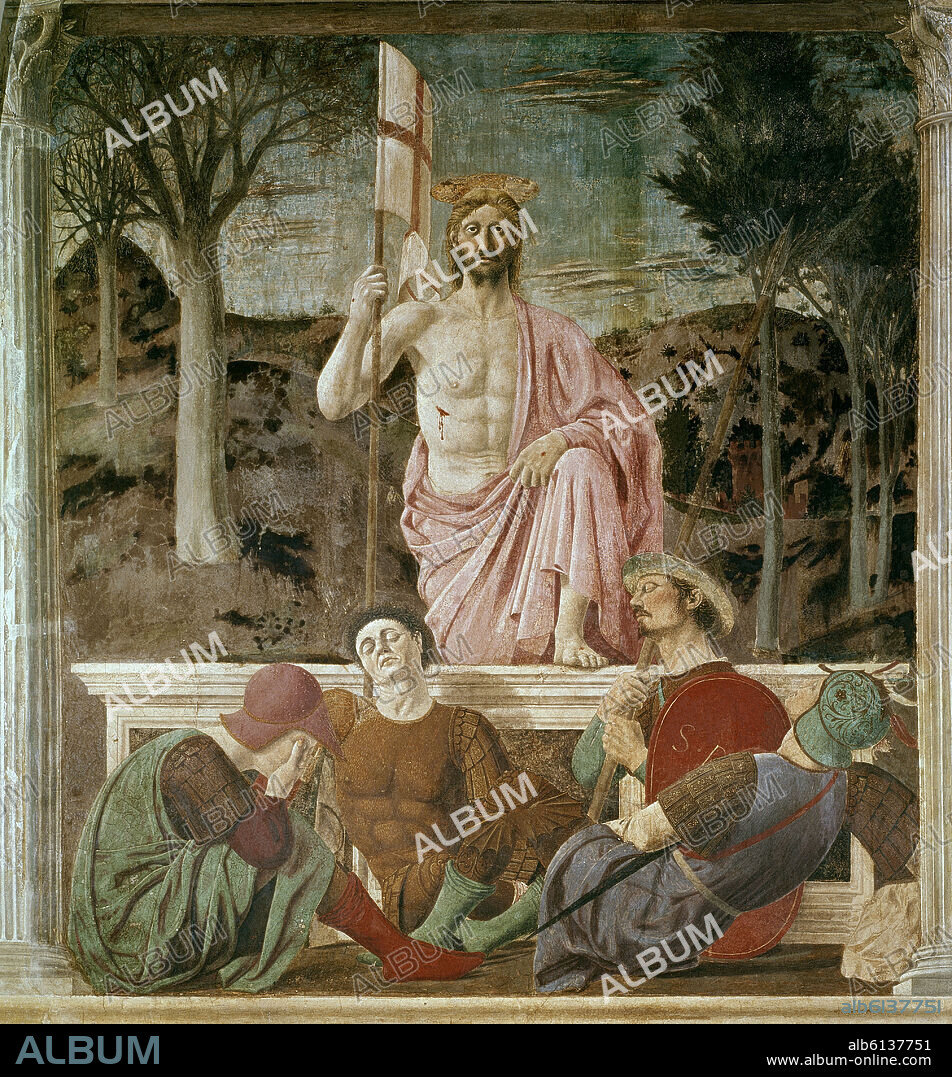 PIERO DELLA FRANCESCA (1420/92). The Resurrection - 1463 - fresco.