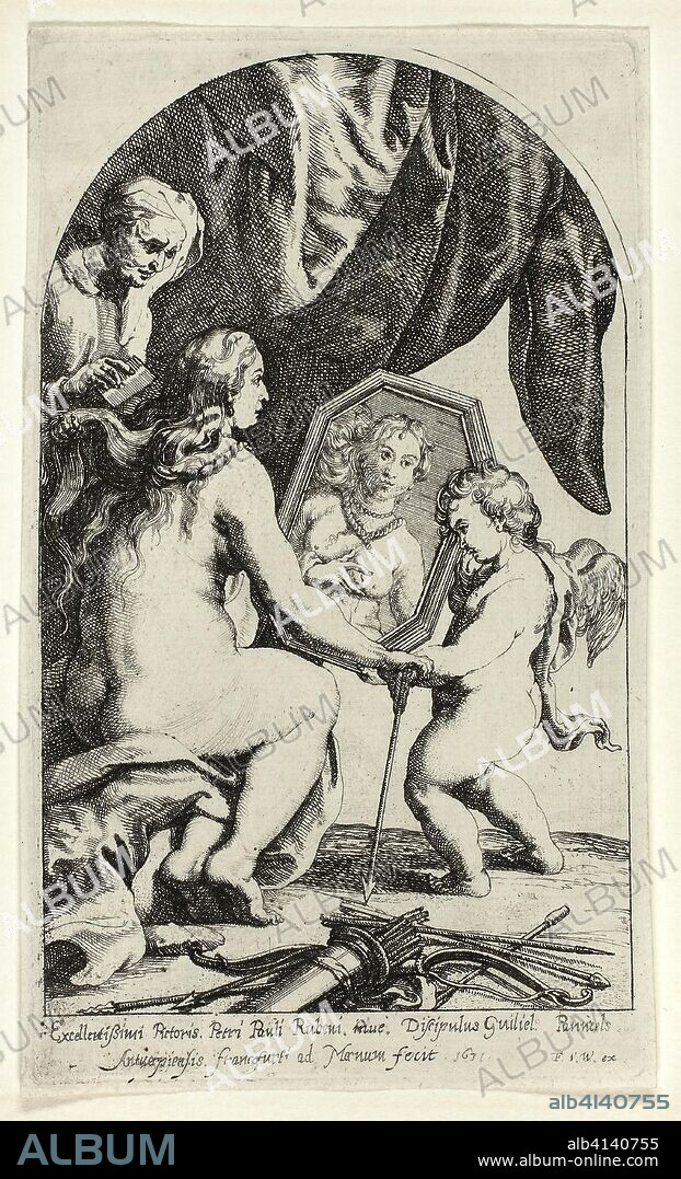 The Toilet of Venus. Willem Panneels (Flemish, c. 1600-c. 1632); after Peter Paul Rubens (Flemish, 1577-1640). Date: 1631. Dimensions: 154 × 94 mm (image); 167 × 97 mm (plate); 172 × 102 mm (sheet). Etching in black on ivory laid paper. Origin: Flanders.