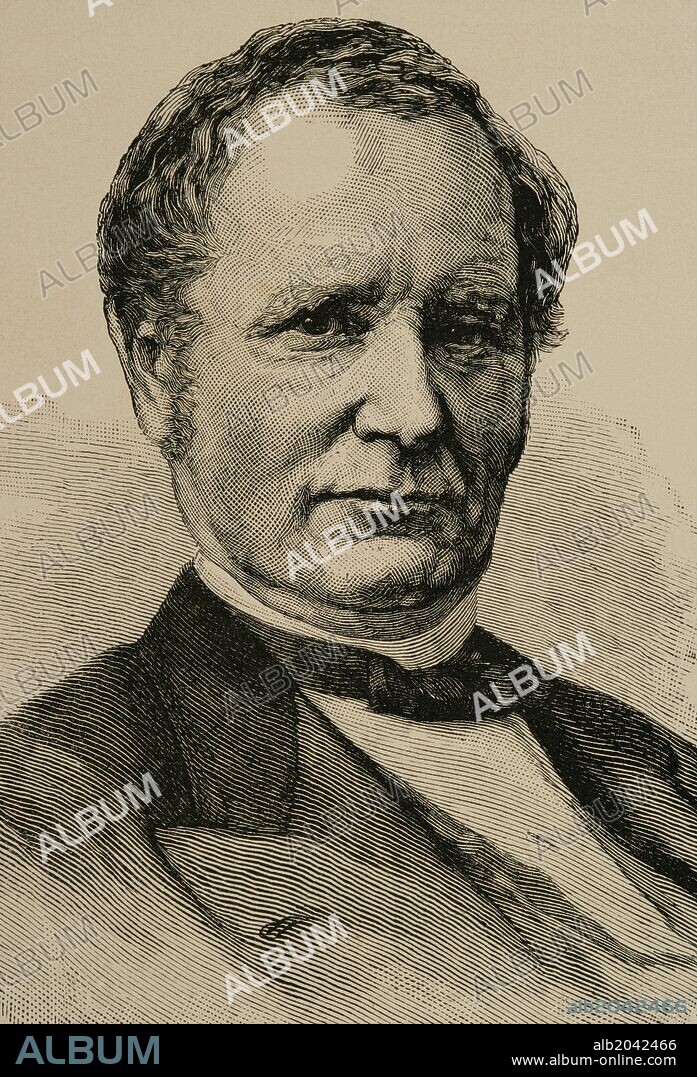 Thomas Andrews Hendricks (1819-1885). American politican. 21st US Vice president. Engraving in The Artistic Illustration, 1884.