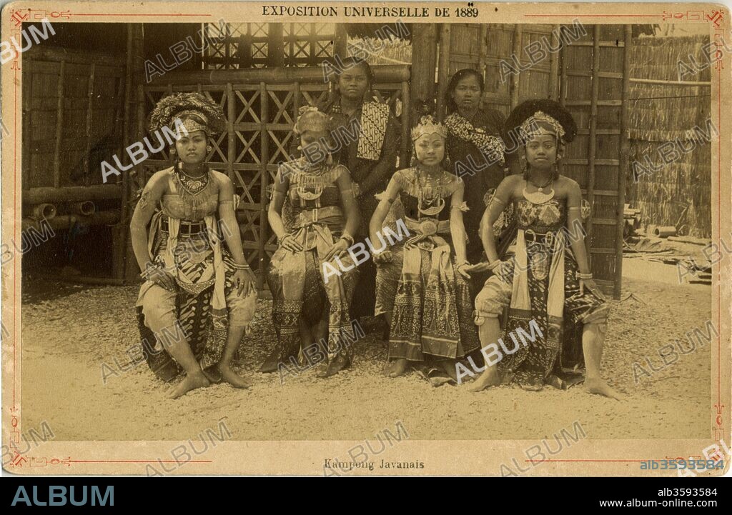 ANONYMOUS. Human Zoo. Javanese Kampong. Exposition universelle de Paris, 1889.