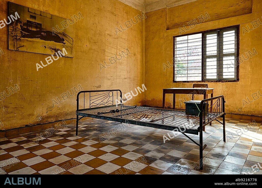 The torture chamber prison of S21 Tuol Sleng from the Khmer Rouge in Phnom Penh Cambodia.