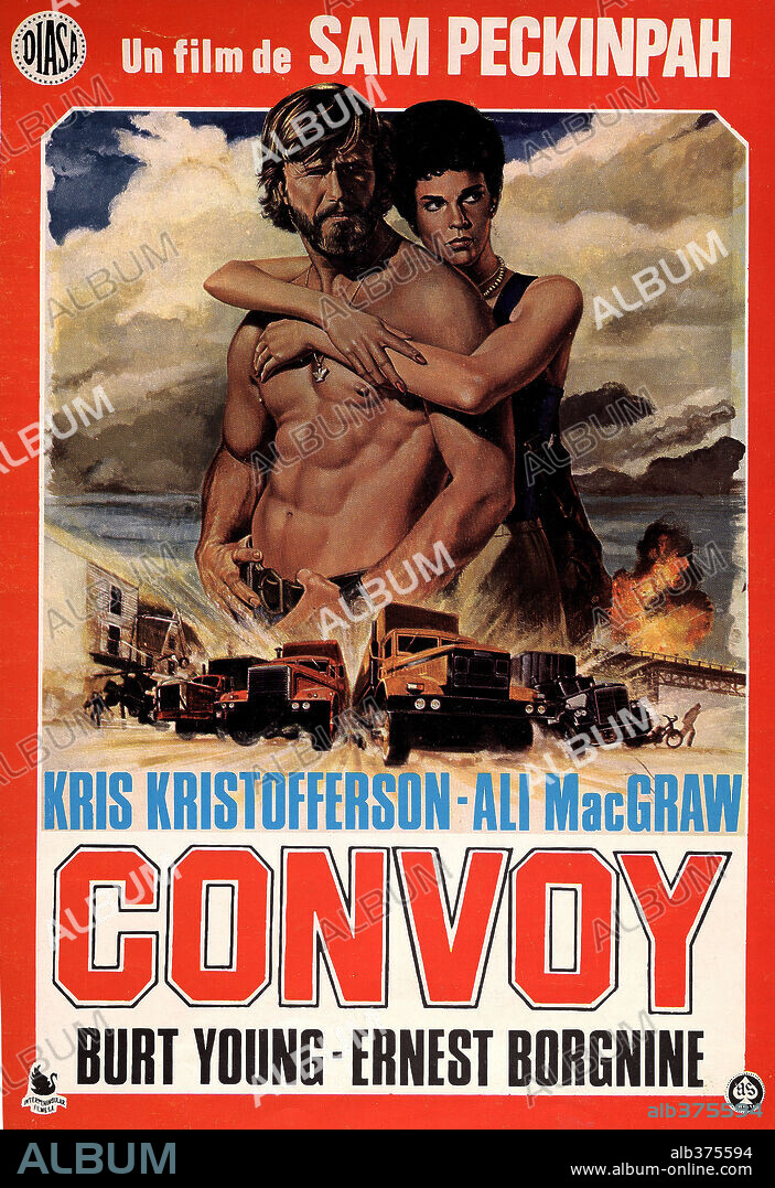 Poster de CONVOY, 1978, dirigida por SAM PECKINPAH. Copyright EMI/COLUMBIA.