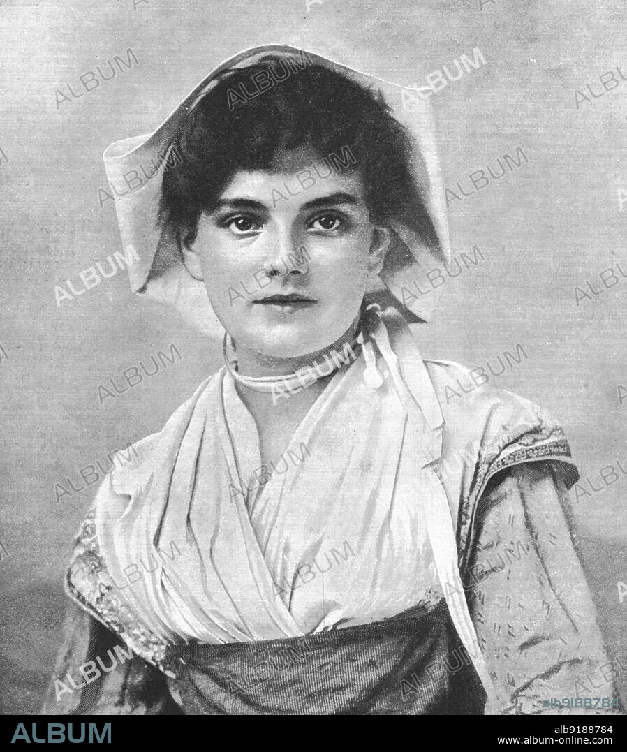 ''"La Belle Bretonne"', 1890. From "The Graphic. An Illustrated Weekly Newspaper", Volume 42. July to December, 1890.