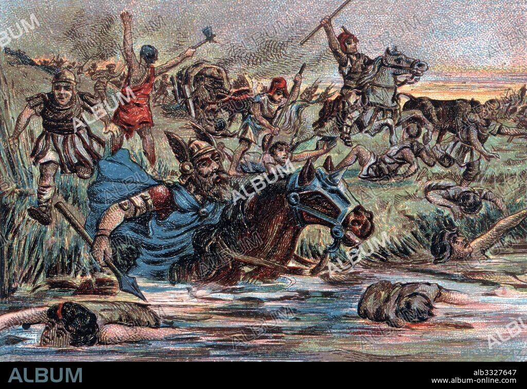 Historia de España. Guerras púnicas. Batalla de Belchite entre cartagineses y romanos a finales del siglo III ac.