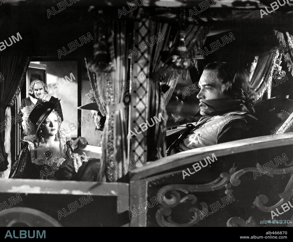 MARGOT GRAHAME and WALTER ABEL in THE THREE MUSKETEERS, 1935, directed by ROWLAND V. LEE. Copyright RKO.