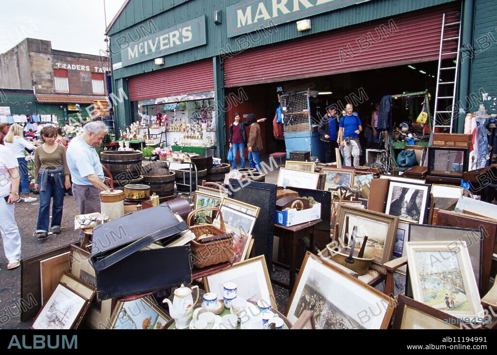 Barras Flea Market on Saturdays, Glasgow, Scotland, United Kingdom, Europe.