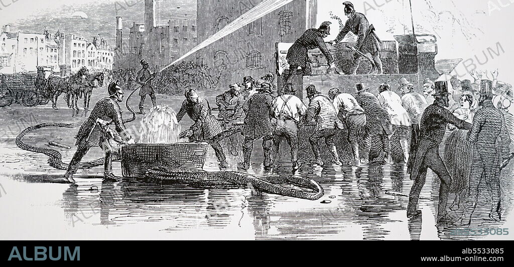 Light steam fire engine by Merryweather & Sons. London, 1871.