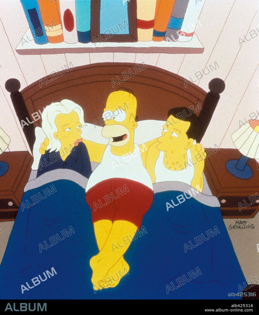 ALEC BALDWIN y KIM BASINGER en LOS SIMPSONS, 1989 (THE SIMPSONS). Copyright UNIVERSAL TV/20TH CENTURY FOX TV/KLASKY-SCUPO.